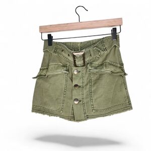 Free People Hangin On Tight Mini Skirt in Moss Size 0